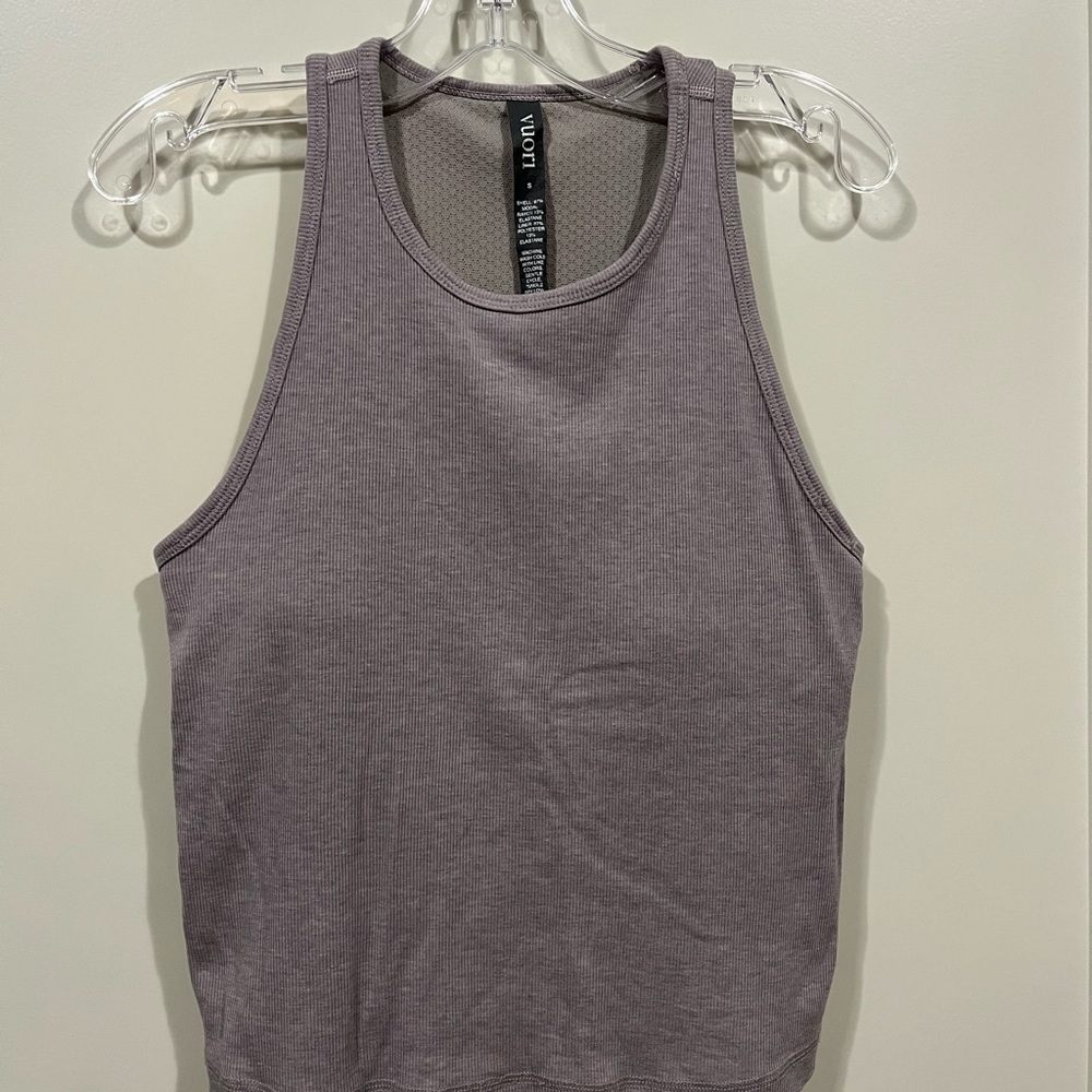 Vuori Pose Plyo Tank- Soft Pewter Heather